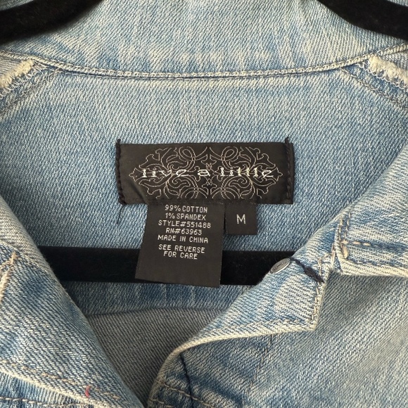 Light Wash Jean Jacket - Picture 3 of 7